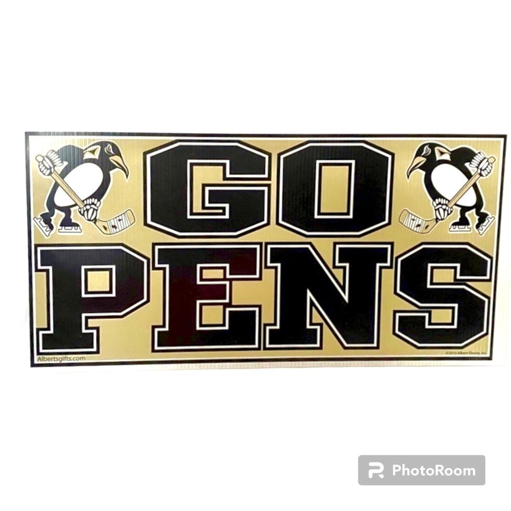 𝅺cardboard Pittsburgh Penguins Sign